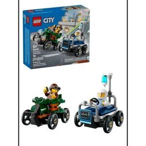 LEGO CITY: Airplane Vs. Hospital Bed Race Car Pack Set 60459 Sealed